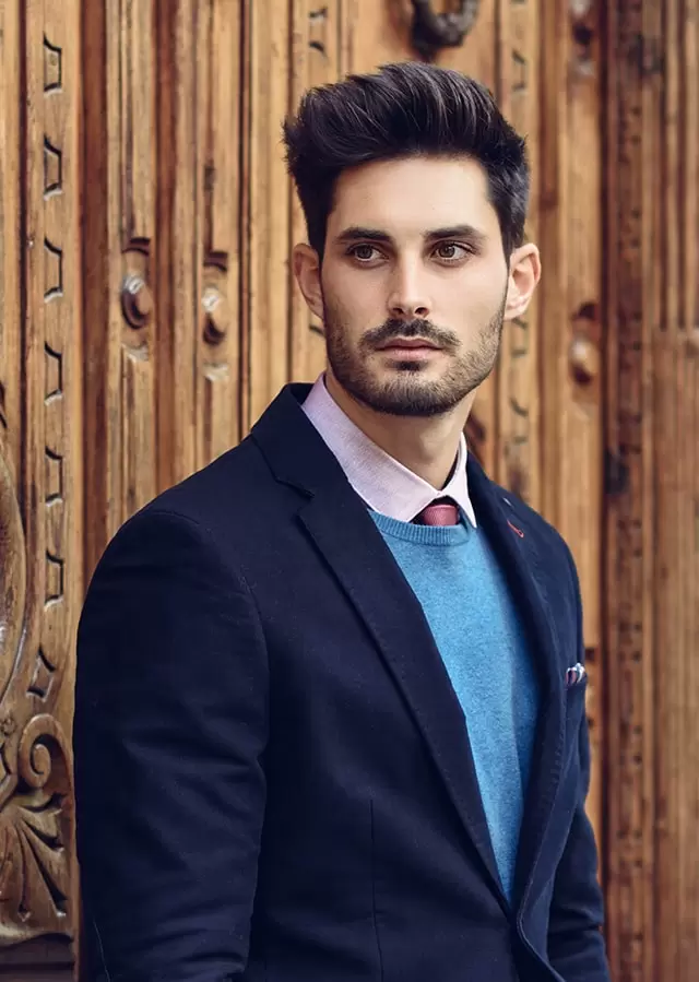attractive man wearing british elegant suit in the XVHZC min
